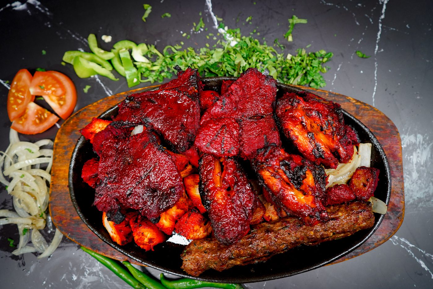 Tandoori mixed grill platter